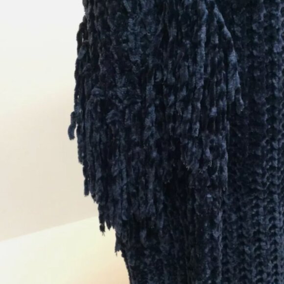 G.I.L.I CARDIGAN BLUE WITH FRINGE 1XXS LEFT! - Picture 6 of 11